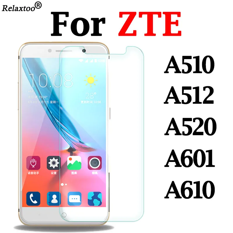 

For zte blade a520 protective glass on phone for zte a601 a510 a512 a610 screen protector tempered glas protect film protection