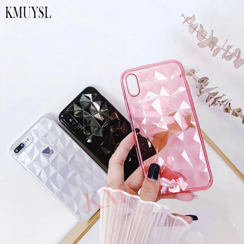 

3D Diamond Silicone Case For Xiaomi Redmi Note 6 5 7 Pro 5A 6A 4X S2 On Mi 9 Mi8 SE Mi 8 Lite A2 A1 5X 6X MAX 3 MIX 2S Cover