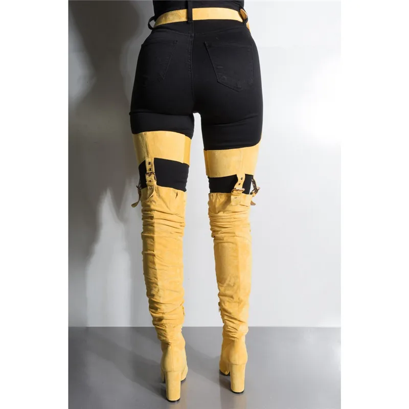rihanna belted boots