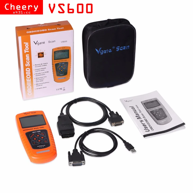 VgateScan VS600 OBD2 car Diagnostic Scanner OBDII code Reader for GM