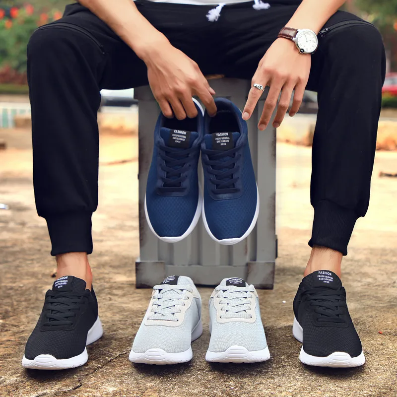 

Plus Size 35-47 Fashion Krasovki Men's Casual Shoes Male Sneakers Lightweight Breathable Shoes Tenis Masculino Adulto