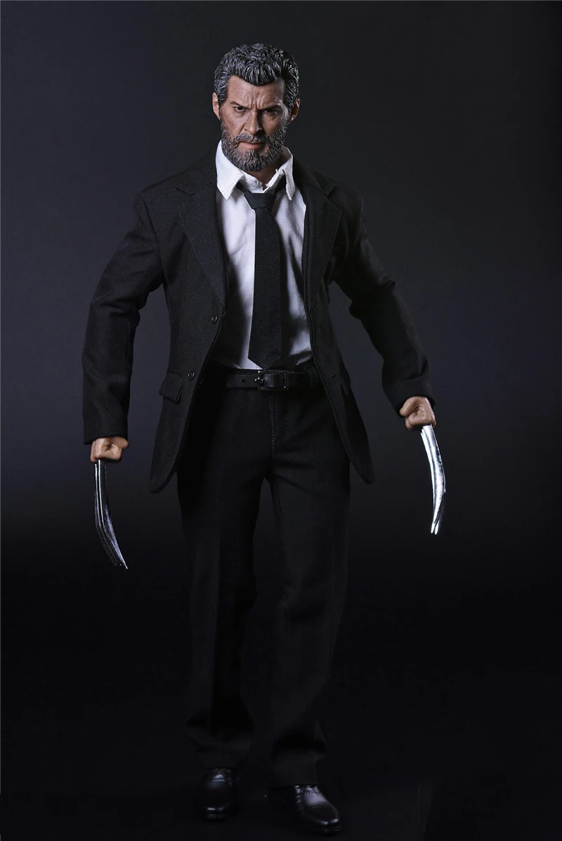 1/6 Wolverine Logan полный набор фигурки черный костюм тела голову с аксессуарами