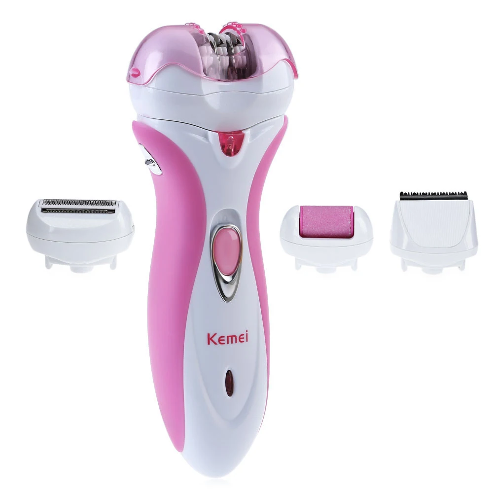 Kemei KM 2531 Portable Pro 4 In 1 Rechargeable Women Shaver Skin