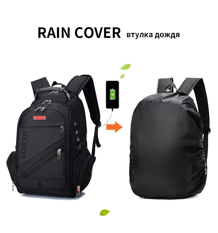 Оксфордский Швейцарский рюкзак с USB зарядкой 15,6 дюймов для ноутбука, мужской водонепроницаемый рюкзак для путешествий, Женская винтажная школьная сумка, рюкзак mochila