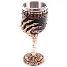 Готический Смола нержавеющая Кубок ужас чашка Кубок с черепом Коктейльные бокалы стакан для виски вечерние бар посуда для напитков на тему Хеллоуина подарки