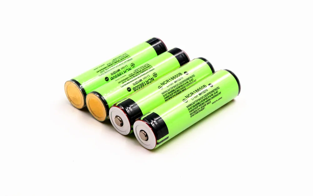 Nuevo 18650 batera 3,7 V 3400 mAh Li-Ion batera recargable NCR 18650 B Punta(без PCB) para bateras