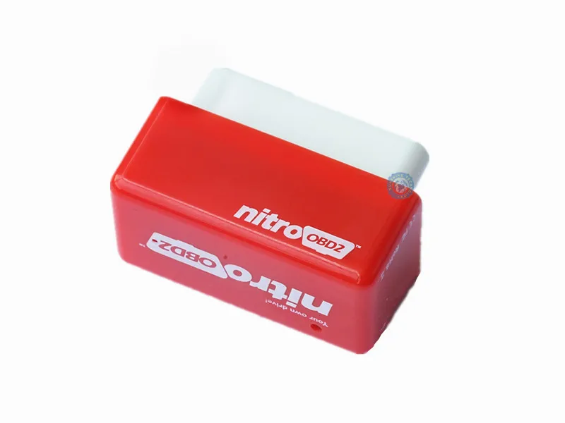 20 шт./лот желтый/красный nitroobd2 чип тюнинг коробка plug & drive OBD2 производительность для бензин/дизельными двигателями Nitro OBD2 штекер Больше