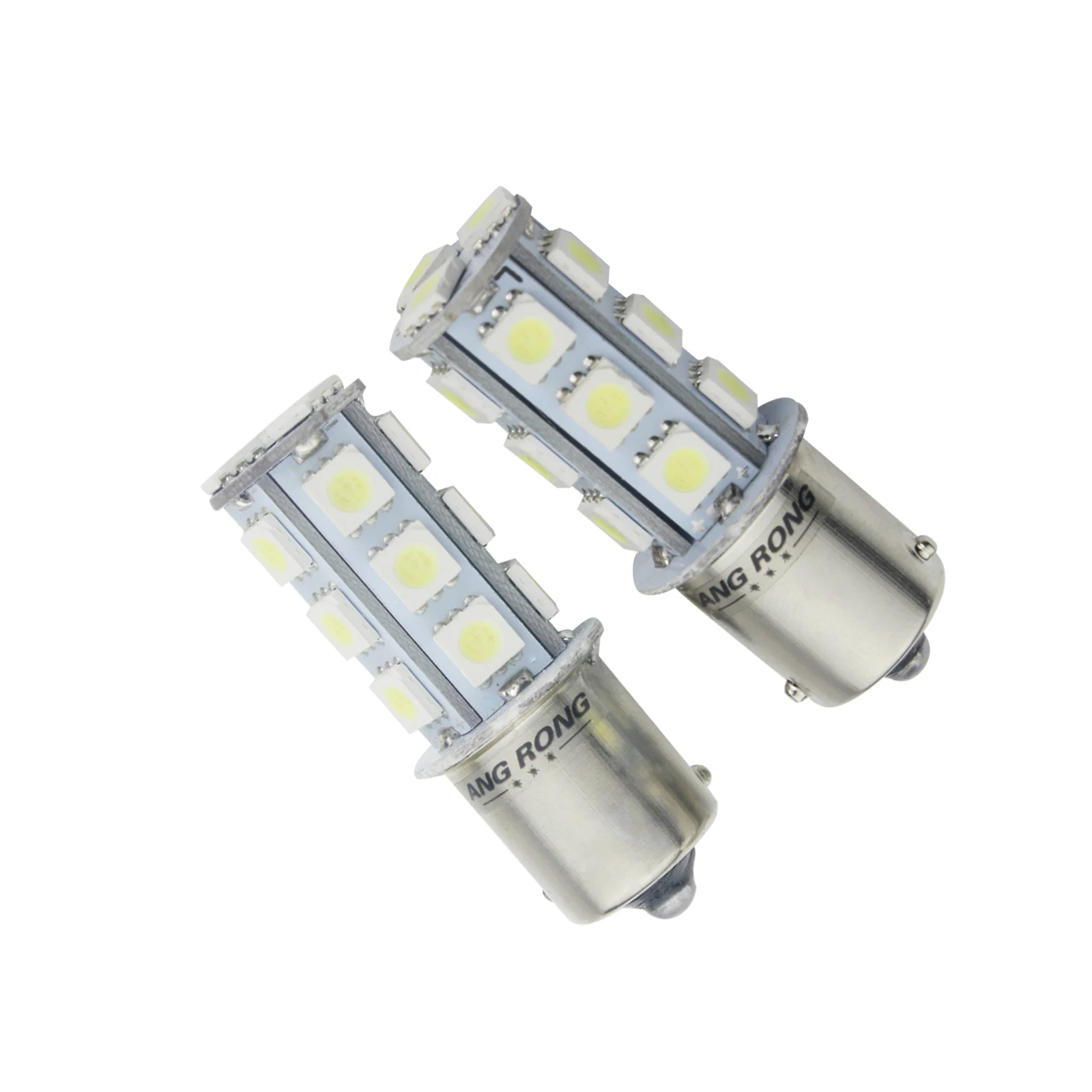 ANGRONG 2 белый 18 LED 581 BAU15S PY21W указатель поворота Задний индикатор передний свет 12V