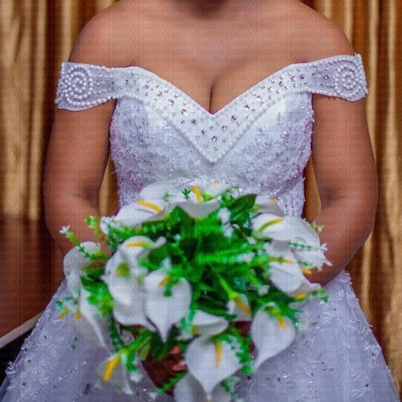Африканский шар платье свадебное платье блестящие Бисер свадебное платье
