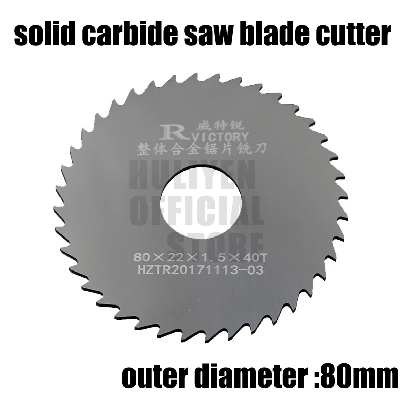 

2pcs 80mm out dia circular slitting saw blade cutter 80*2.0 80*2.5 80*3.0 Teeth Tungsten Steel Saw Blade 40mm Milling Cutter