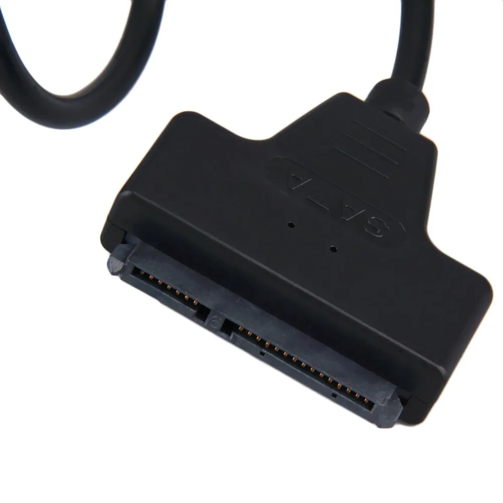 Новейший USB 2 0 штекер для SATA 7 + 15P 22 Pin кабель адаптер внешняя мощность 5