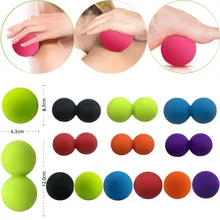 Безопасный силиконовый массажный шар для йоги, одиночная двойная шаровая Бола для фитнеса, аксессуары для фитнеса