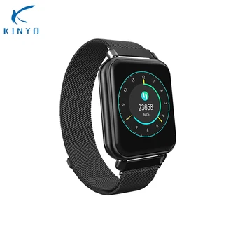 

Silica steel Smart wristband blood pressure oxygen smartband fitness bracelet bluetooth remote control for android ios phones