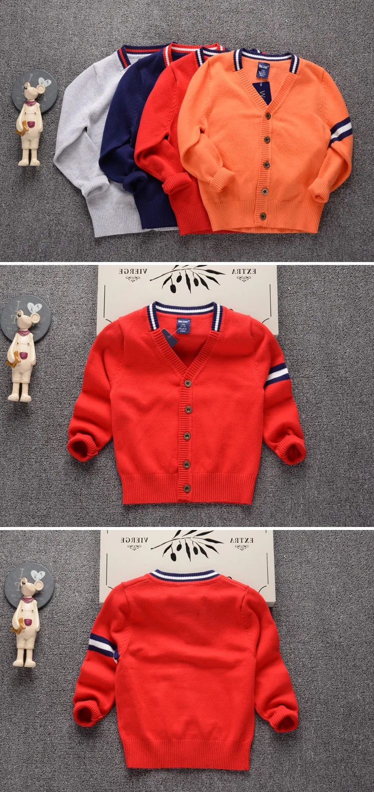 Кардиган, Свитер для мальчиков, брендовый дизайнерский вязаный свитер детская одежда г. Осеннее пальто для маленьких мальчиков, свитер для малышей, пуловер для девочек, Топ