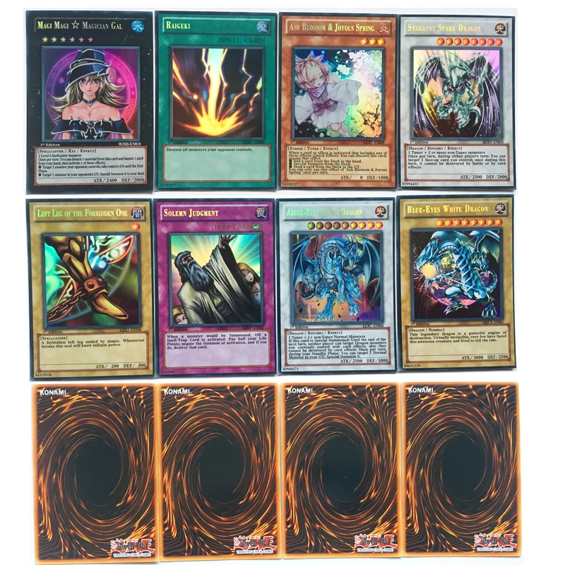 60 pcs / set Yugioh english cards with beautiful Metal box card collection Yu Gi Oh game paper cards toys for children & adults