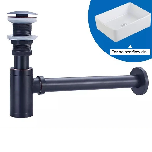 Buy Brass Bottle Trap Basin Pop Up P TRAP Round Siphon