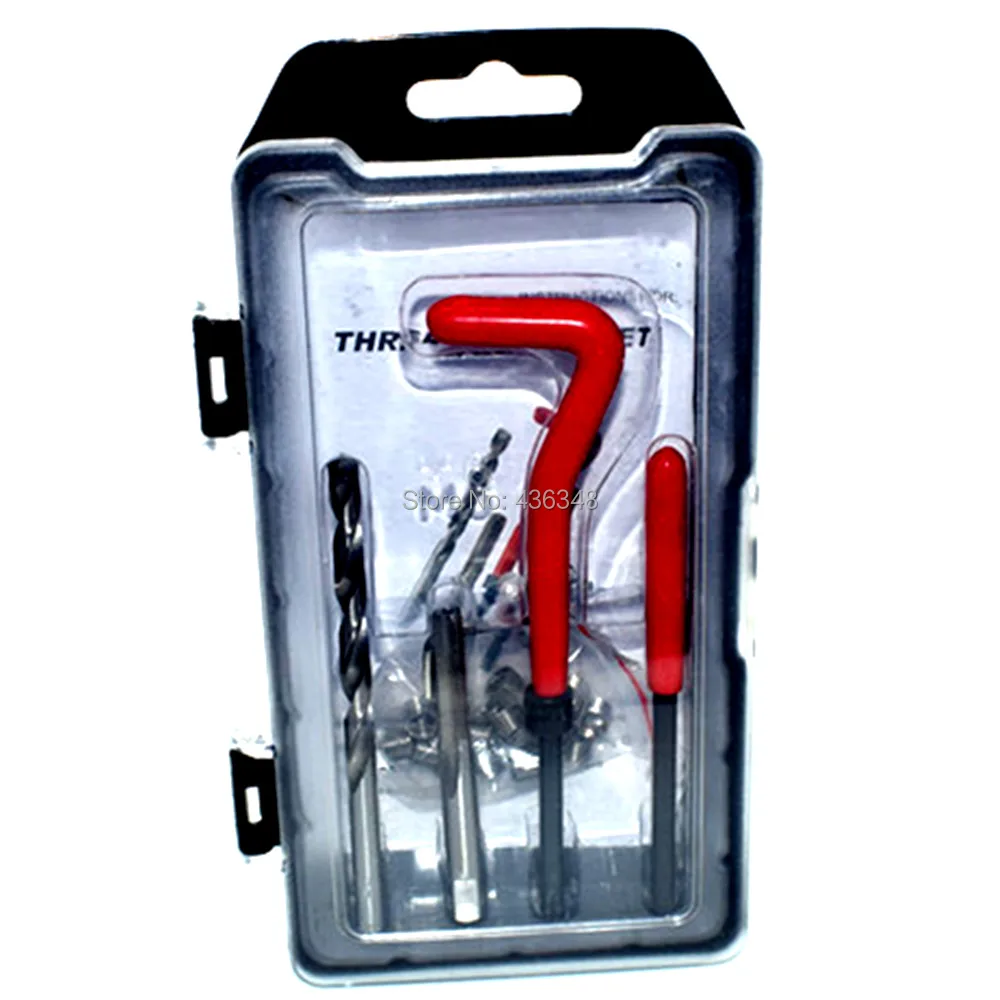 Thread Repair Set M6 Thread Inserts Taps Drill Bits Installation Tools