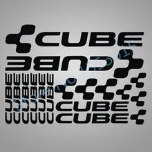 For brand cu be Road bike frame decal bisiklet reflective sticker carved MTB tape bici bicycle cycling wheels fork diy stickers