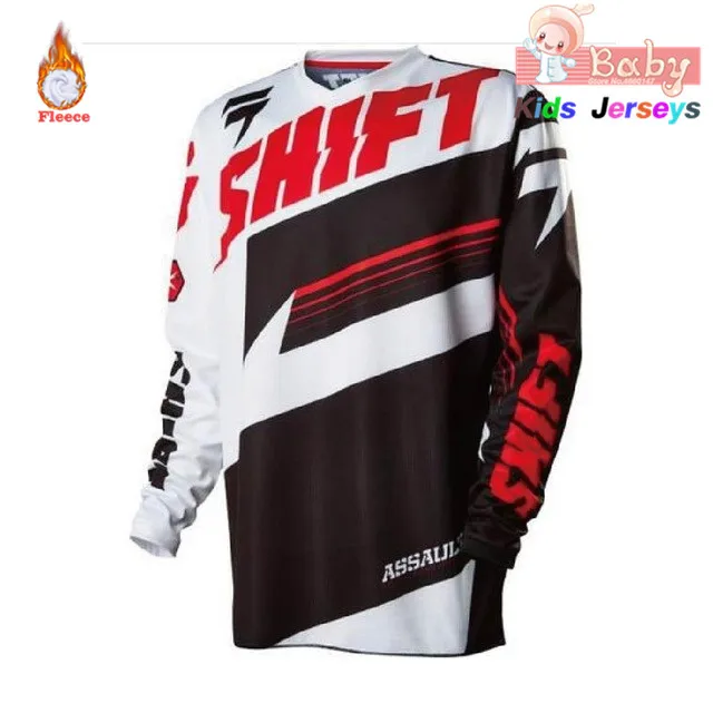 

Kids Fleece Riding Tops Cycling Team Moto Jersey Shirt MX MTB Off Road Mountain Bike DH Bicycle DH BMX Moto Cross Cycling Jersey