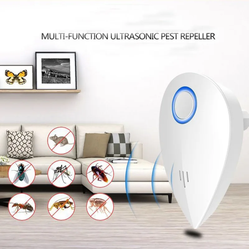 

Ultrasonic Pest Repeller Rodent Pest Control Insect Repellent Anti Moles Mouse Cockroach Rat Pill Bugs Mosquito Killer