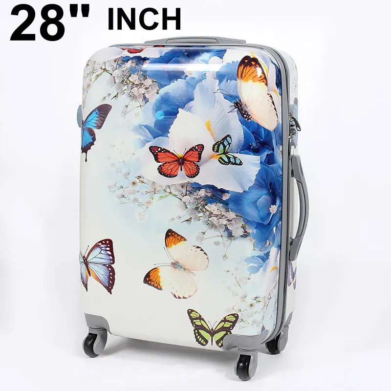 Butterfly Hard Suitcase Mc Luggage