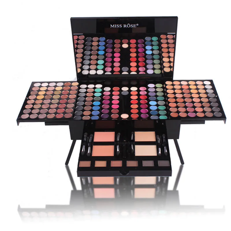 

MISS ROSE Makeup 180 Colors Matte Shimmer Palette Powder Blush Eyebrow Contouring Beauty Kit Box For Girl Friend Gift H7JP