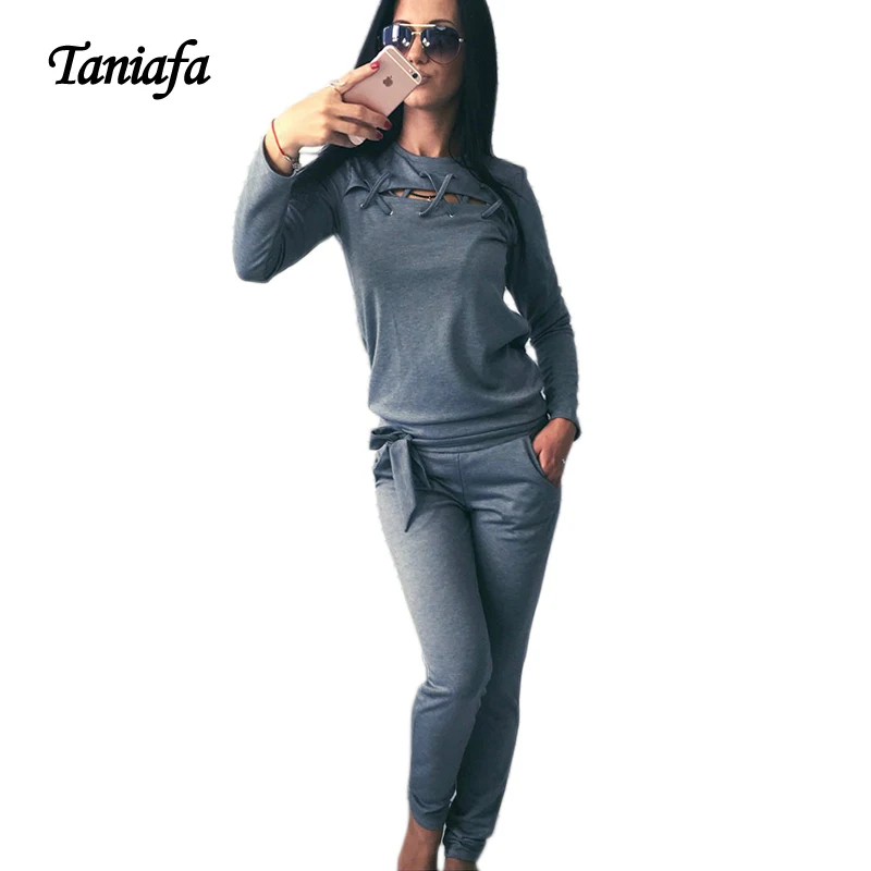 TANIAFA Women two Piece shirts Set Fashion rack suit Sportswear Sets