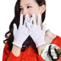 12 пар белый тонкий нейлон работы перчатки для защиты рук антистатические нескользящим промышленные перчатки для электронного
