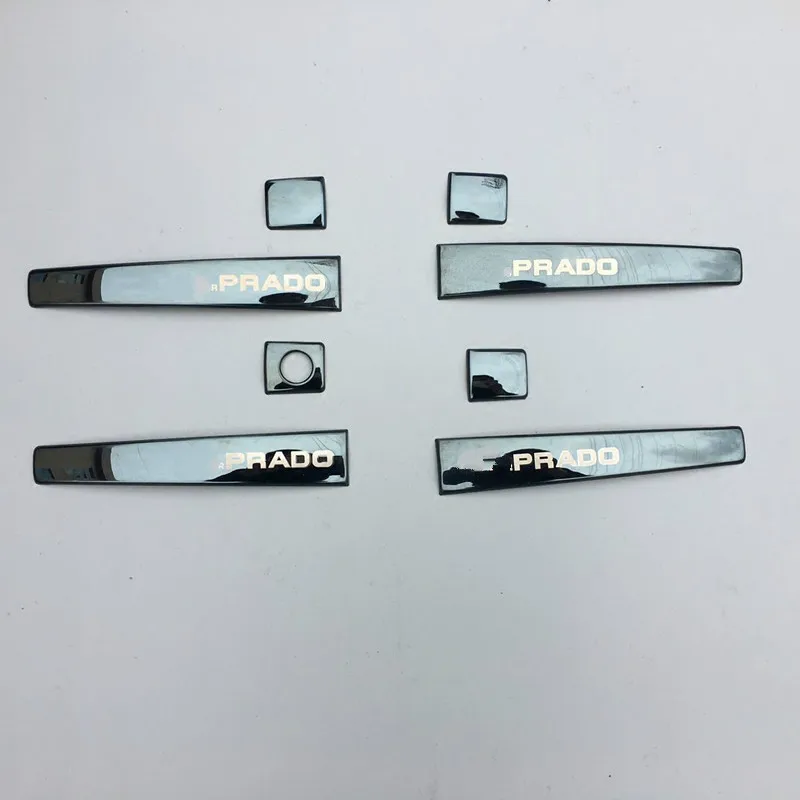 Comprar 3 colores de acero inoxidable manija de la puerta de estilo cubierta de protección de ajuste para Toyota Land Cruiser Prado FJ150 accesorios 2010 2017
