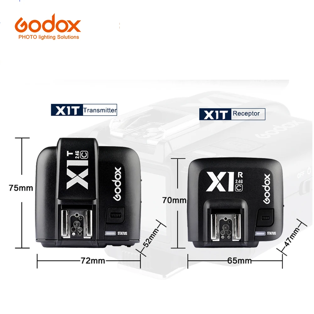 

Godox X1-C/N/S E-TTL 2.4G Wireless Radio Trigger Transmitter/Receiver for Canon Nikon Sony Cameras