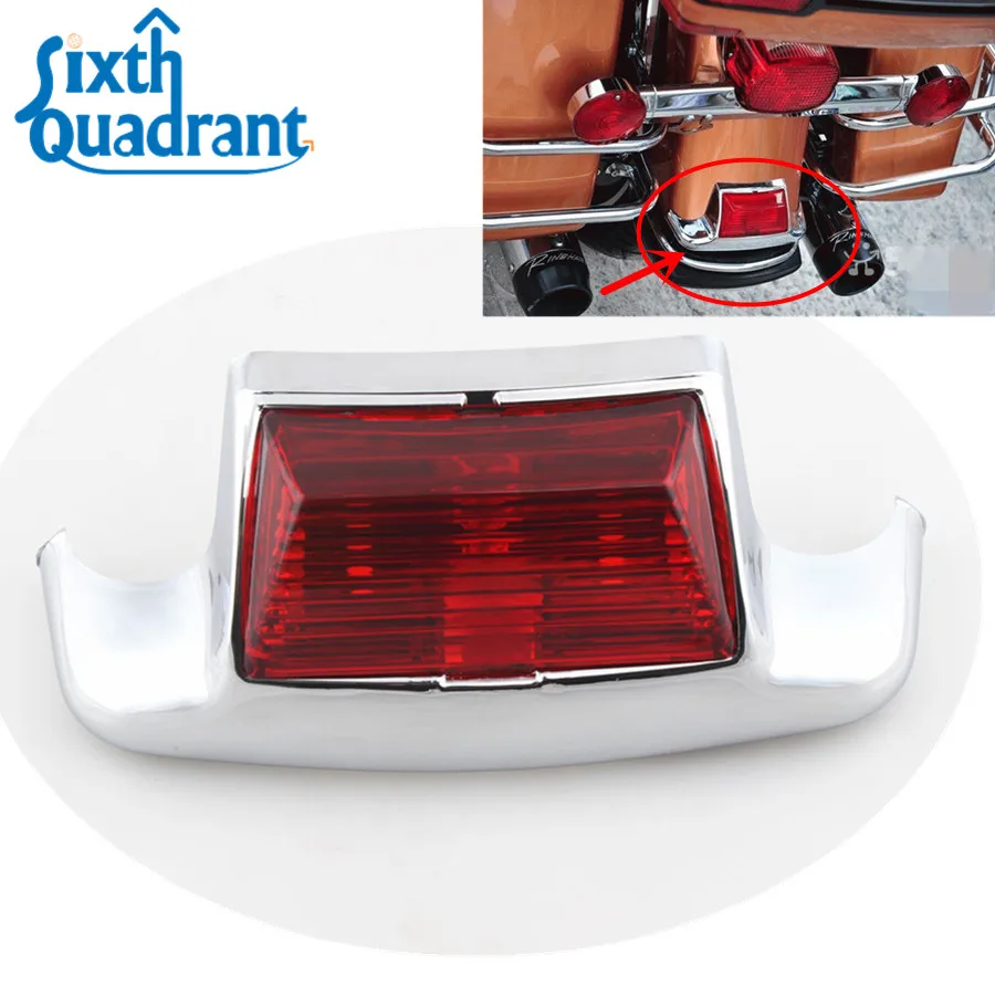

Motorcycle Decorative Accessories Red Rear Fender Tip LED Light For Harley Davidson Heritage Softail Ultra Glide FLHTCU FLSTC