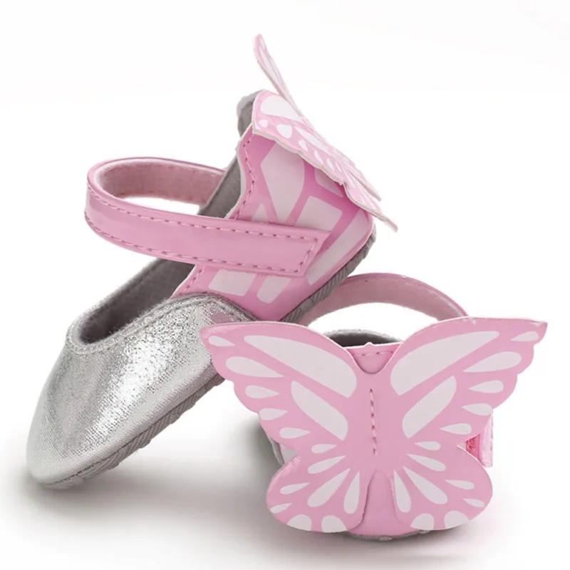 Милый ребенок, девушки, обувь для малышей последней с галстуком-бабочкой для маленьких принцесс; обувь Обувь для танцев новорожденных с изображением леса цветов, для тех, кто только начинает ходить, на возраст от 0 до 18 месяцев