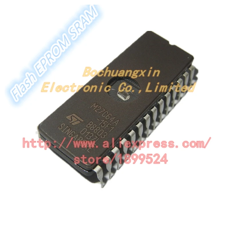 Бесплатная доставка M27C64A-15F1 M27C64A 64 кбит 8КБ x 8 UV EPROM и OTP CDIP28 новый оригинальный 5 шт/1