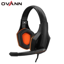 OVANN X1 Wired Gaming Headset with Microphone Volume Control 3.5mm Audio Jack With Microphone PC Headphone Earphone for Computer