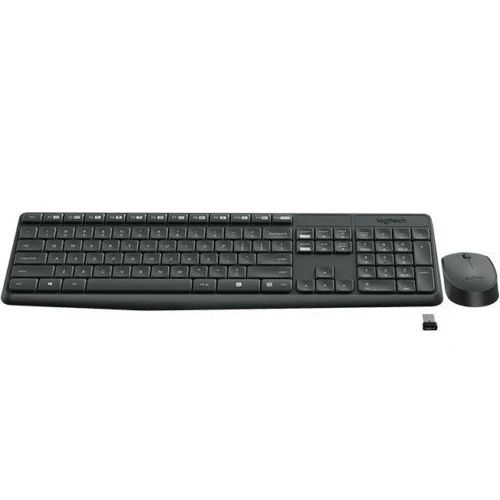 Мультимедийная Беспроводная USB клавиатура и мышь Logitech MK235 2 4 ГГц|Комплекты плюс