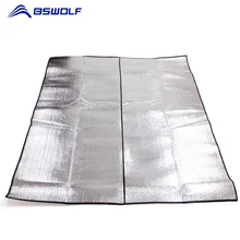 BSWolf алюминиевая фольга влагостойкий коврик 200*200 см влагостойкий коврик пляжный кемпинг, складной спальный коврик для пикника