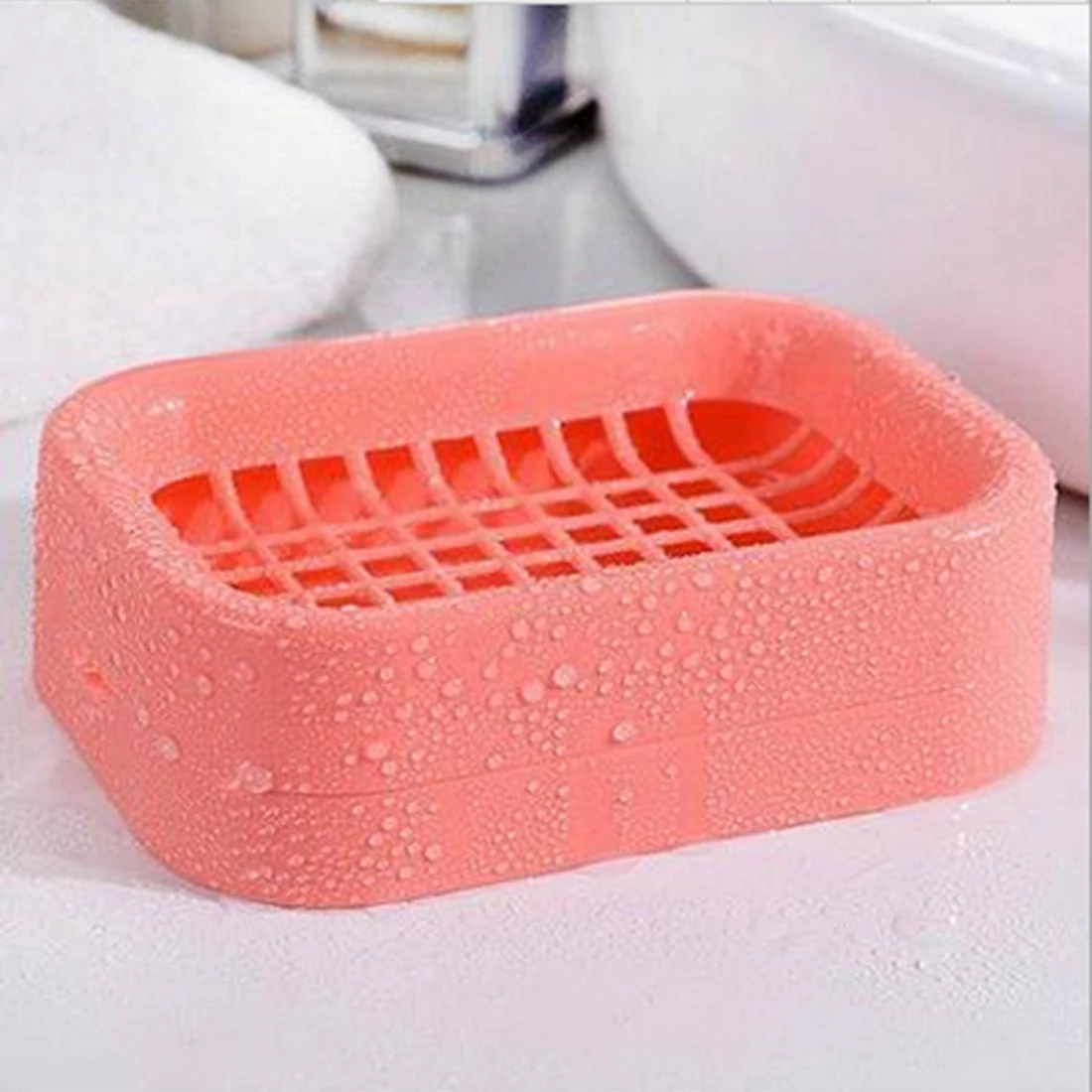 Beautiful Floor price 1Pc Double Layer Plastic Drainage Soap Box Holder Non-slip Dish Draining Tool Bathroom Accessories Beautiful Floor price 1Pc Double Layer Plastic Drainage Soap Box Holder Non-slip Dish Draining Tool Bathroom Accessories