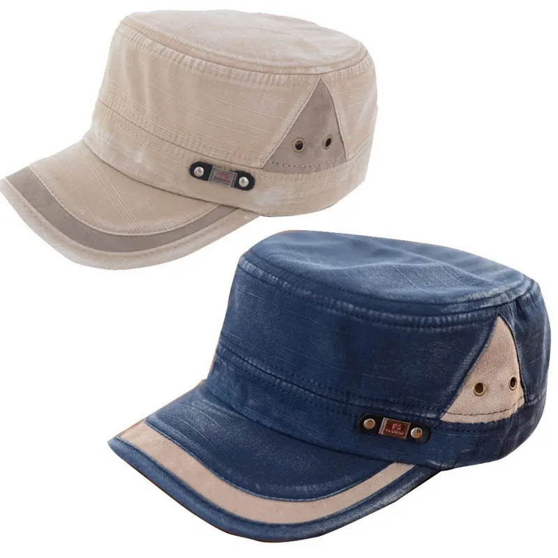 Buy Vintage Flat top Canvas Baseball Cap Casual Color