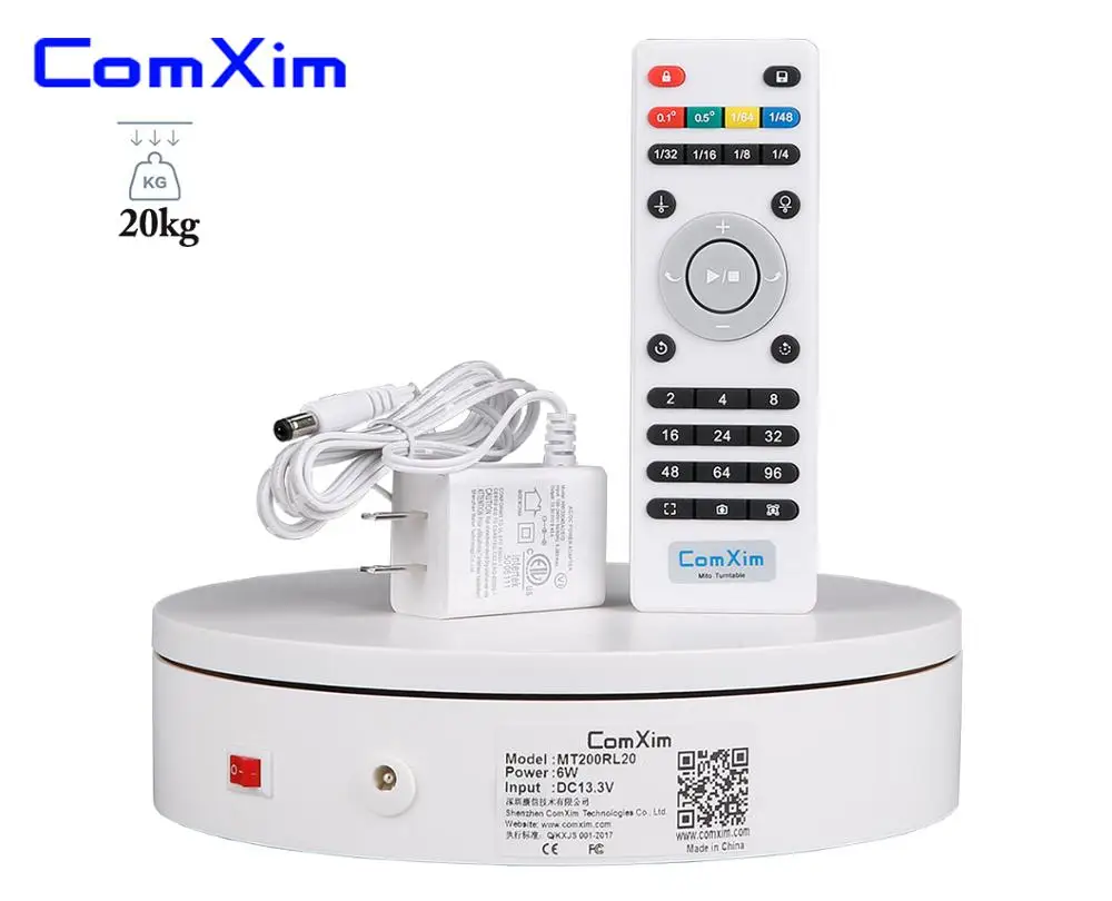 https://ae01.alicdn.com/kf/HTB1CMtNV4YaK1RjSZFnq6y80pXaL/ComXim-MT200RL20-20cm-7-87in-Remote-Control-Speed-Direction-360-Electric-Rotating-Photography-Turntable-for-Display.jpg