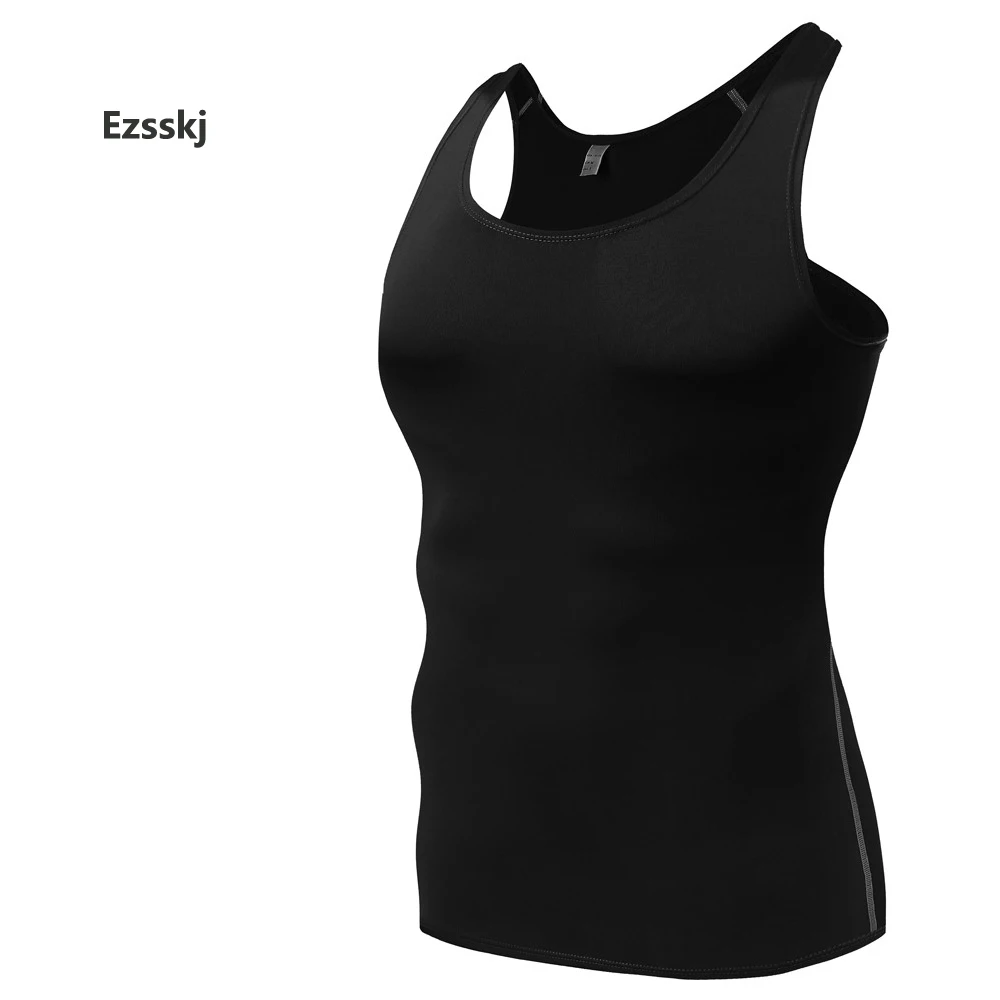 Men Sports Pro Underwear Compression Training Tank Tops shirts Stretch