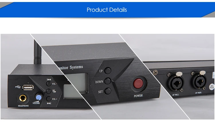 Беспроводная студийная система записи в ухо UHF гарнитура цифровой монитор USB В Ухо Аудио система Professional Ear Monitoring