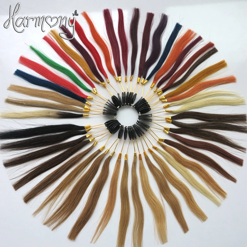 Free shipping!! HARMONY Wholesale 46colors color chart hair color ring for salon and hair extensions 7sets/lot Free shipping!! HARMONY Wholesale 46colors color chart hair color ring for salon and hair extensions 7sets/lot