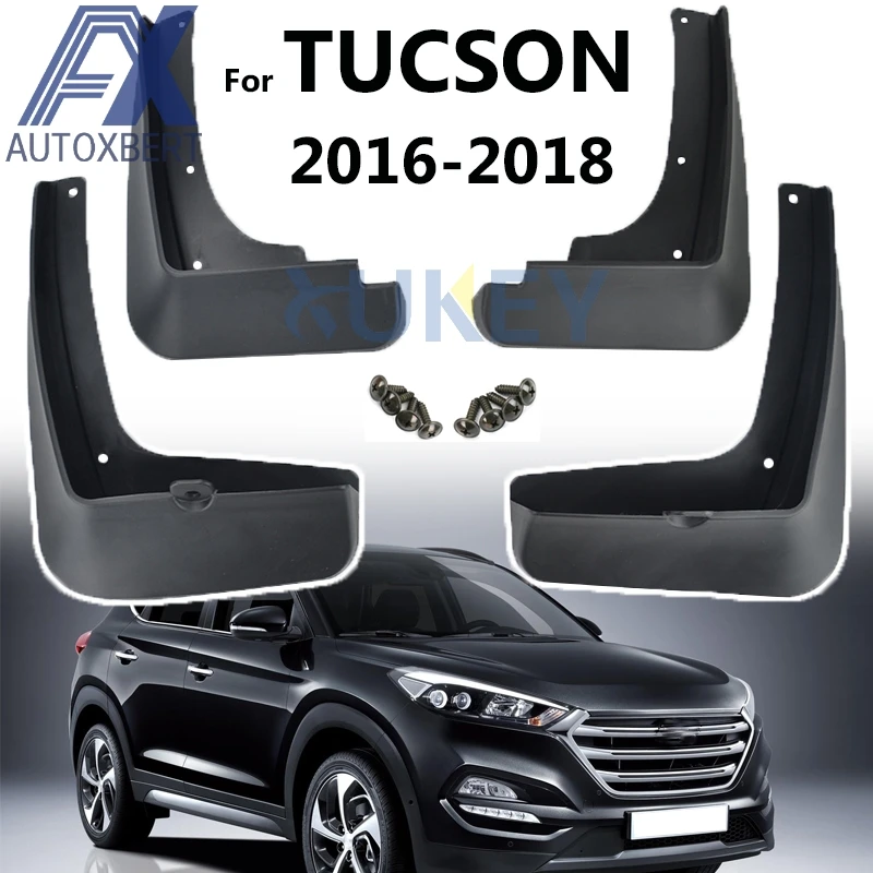 For Hyundai Tucson 2016-2018 4PCS Car Mud Flap Flaps Splash Guard Mudguards