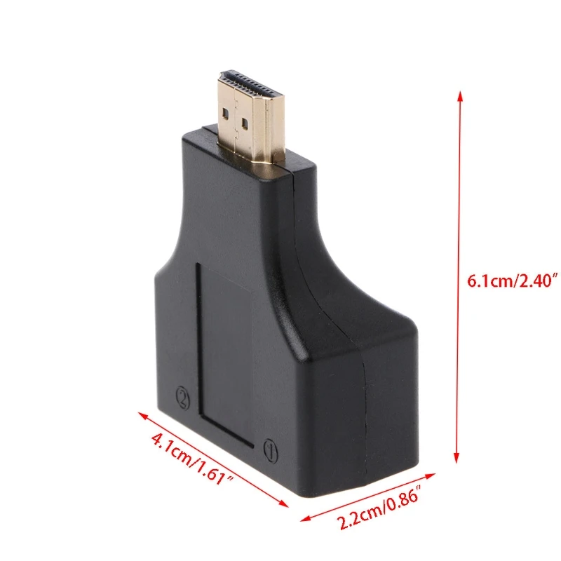 1 пара HDMI к двойной RJ45 CAT5E CAT6 UTP LAN Ethernet 1080 P удлинитель адаптер|Компьютерные кабели