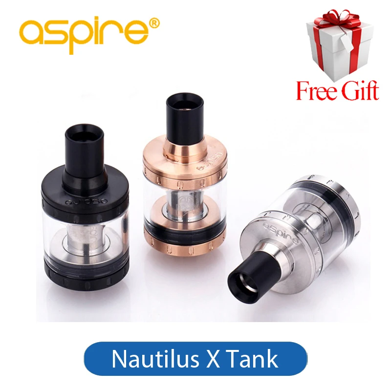 

Original Aspire Nautilus X Atomizer 2ml Electronic Cigarette vaporizer Tank Adjustable Top Airflow VS Aspire Cleito RTA Tank