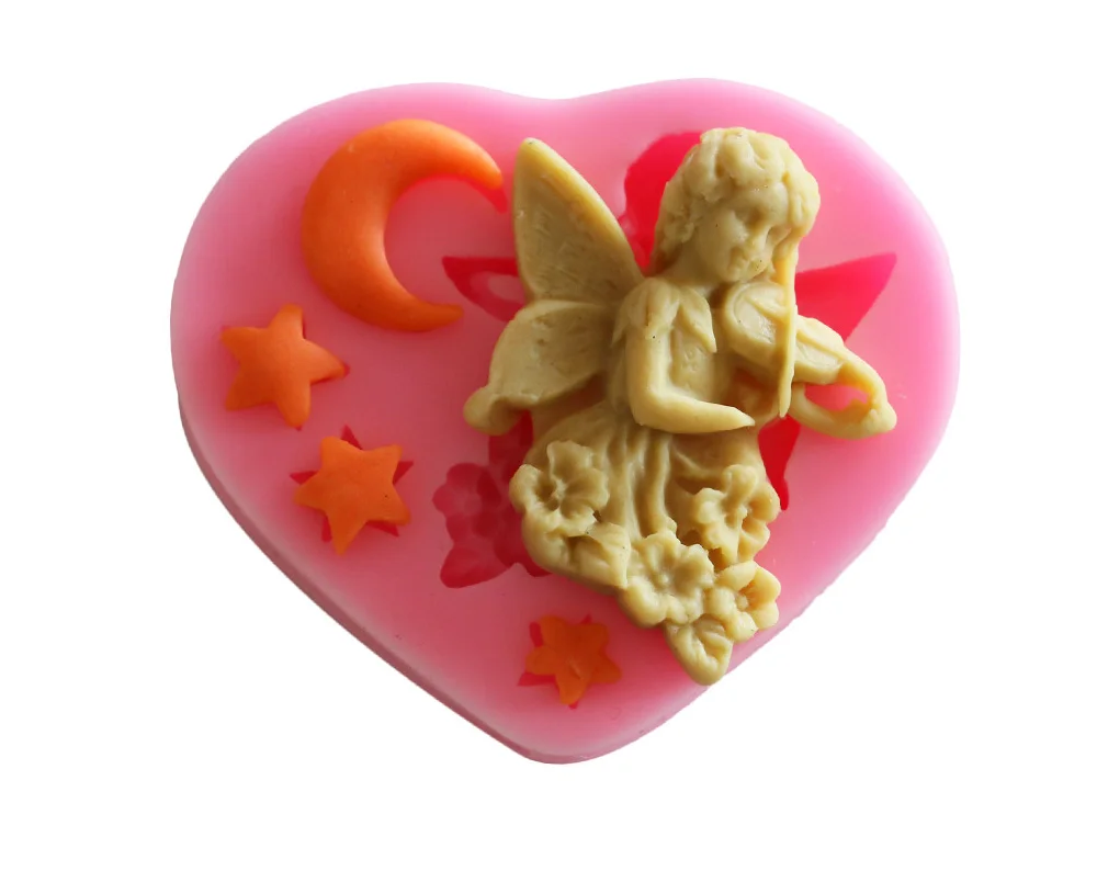 3D Angel Cupid Silicone Mold Fondant Cake Decoration Tools Wings Decorative Cake Mold for Baking Pastry Sugarcraft mold 279 (9)