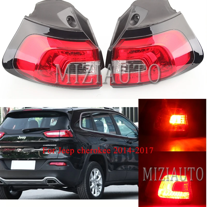 

Rear Tail Light LED Outer Side for Jeep cherokee 2014-2017 external replacement Parts Tail Stop Lamp Reflector Warning Light