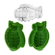 NICEYARD Bar Drinks Ice Maker Ice Cube Mold Silicone Ice Cream Maker 3D Grenade Shape Kitchen Tools