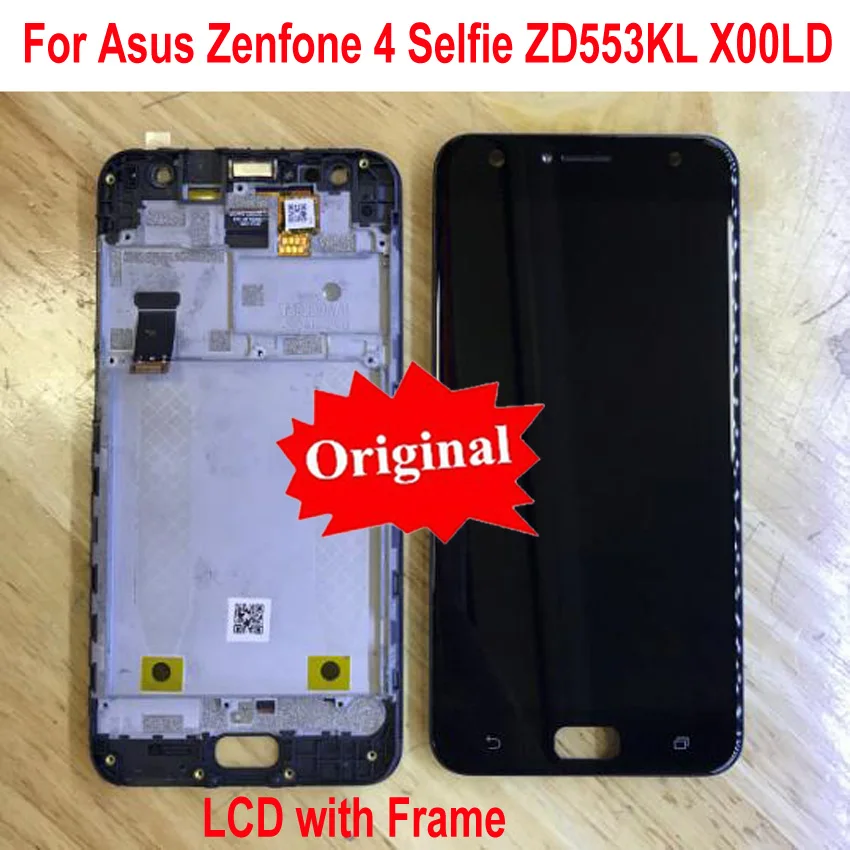 

Original Best Working Sensor LCD Display Touch Screen Digitizer Assembly with Frame For Asus Zenfone 4 Selfie ZD553KL X00LD