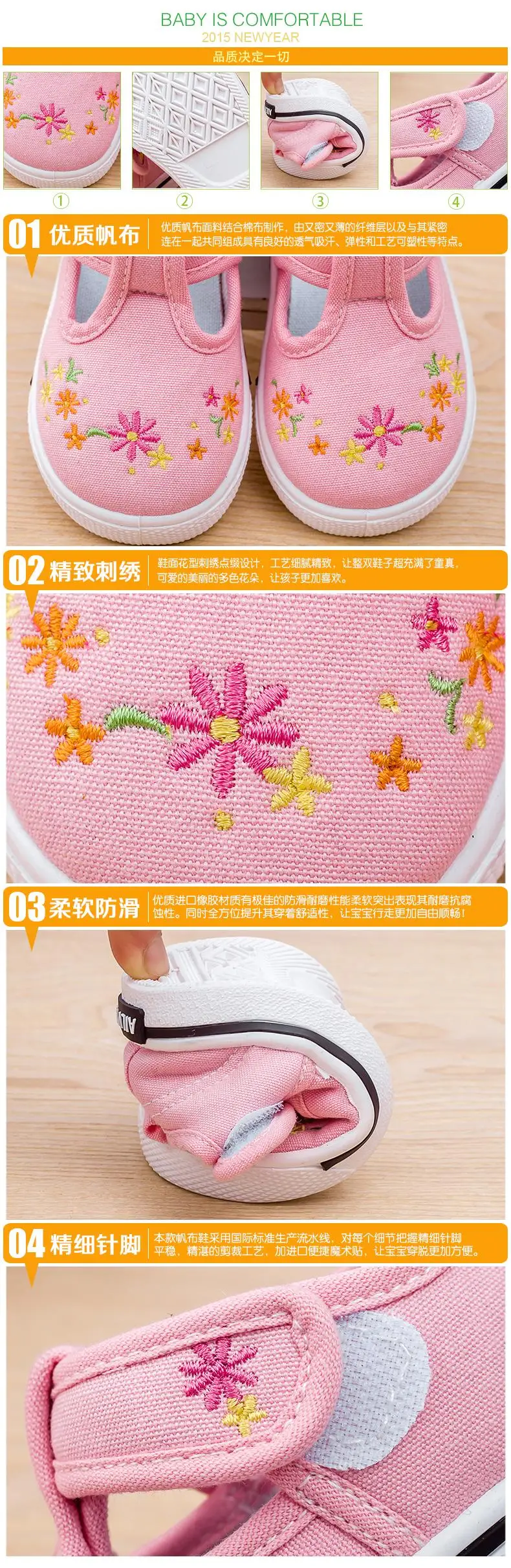 AILVYANG/Детская Повседневная парусиновая обувь для девочек, дышащая обувь с вышитыми цветами для мальчиков, детские джинсовые кроссовки